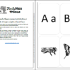 Flash Cards clássicos para alfabetização pelo método fônico com ilustrações vintage - Image 5