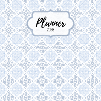 Planner 2026 - Capa Arabesco